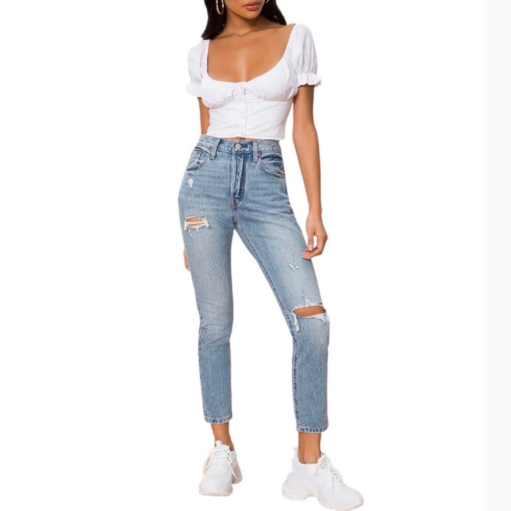 Levi’s 501 W25 (US 0/1) Skinny Premium Distressed Women’s Jeans 29502-0034